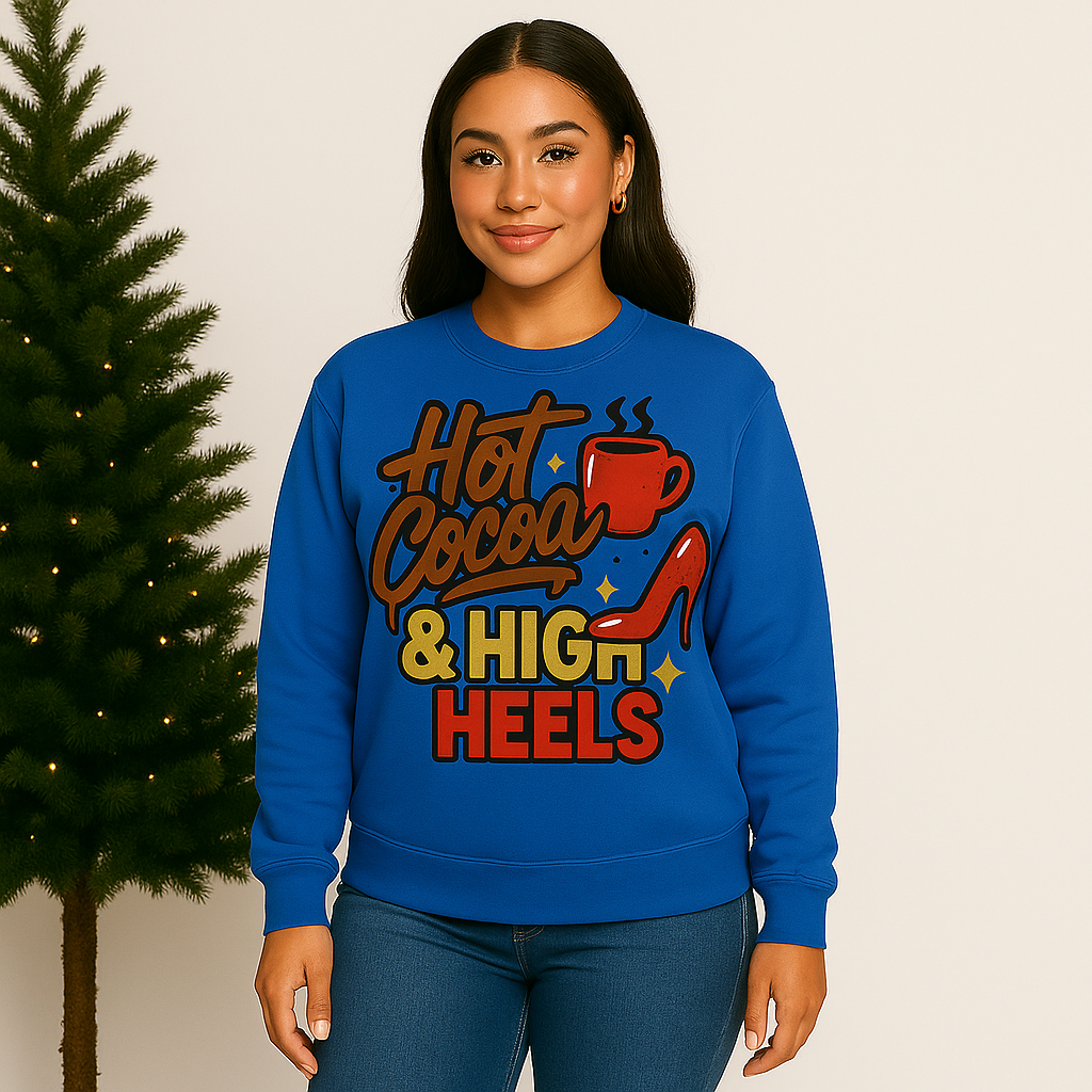 Hot Cocoa & High Heels Sweatshirt
