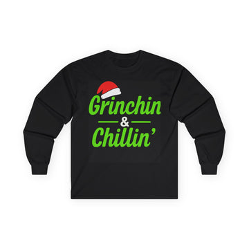 Grinchin' & Chillin'  Women Long  Sleeve Tee