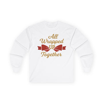 All Wrapped Up Together Holiday-Themed Men's Long Sleeve Tee