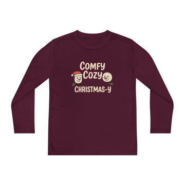 Comfy Cozy Christmas-y Festive Kids Long Sleeve Tee