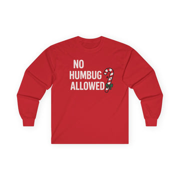 No Humbug Allowed Festive Men's Long Sleeve Tee