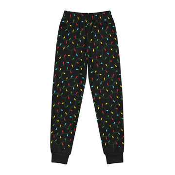 Lit Like The Tree Youth Pajama with Christmas Lights Print