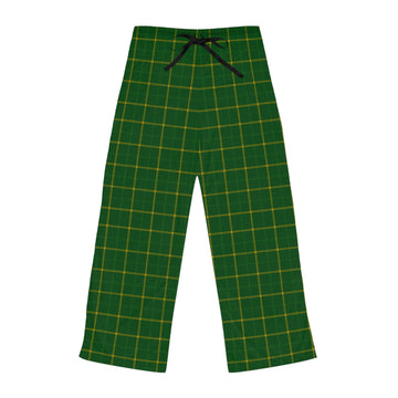 Jolly Bunch Cozy Green Plaid Women's Pajama Pants