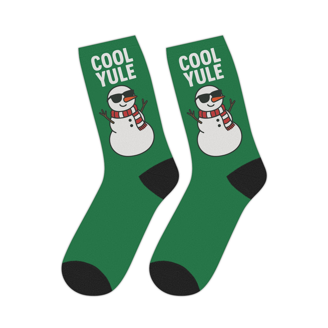 Cool Yule Christmas Socks – Funny Snowman Holiday Gift