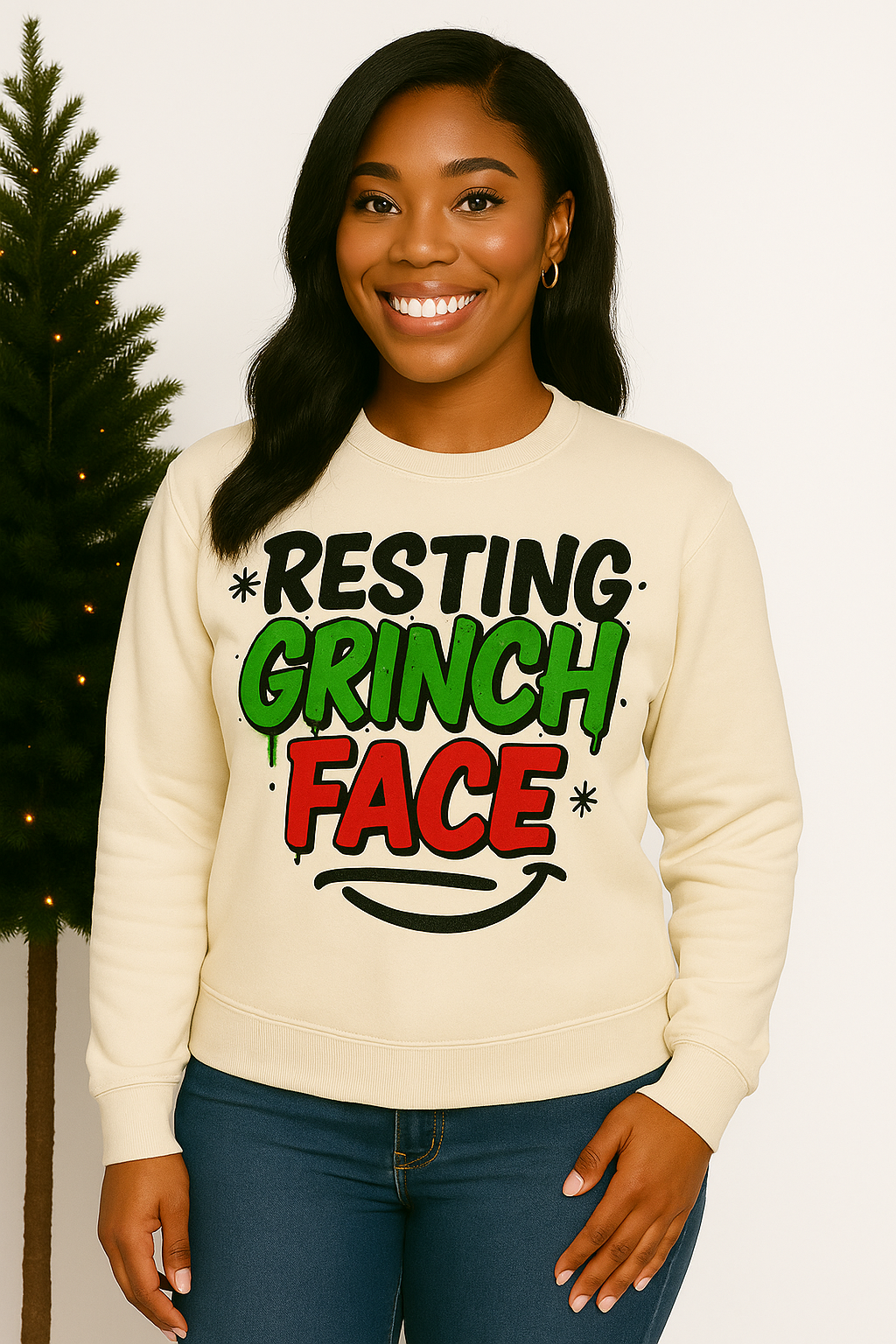 Resting Grinch Face Sweatshirt