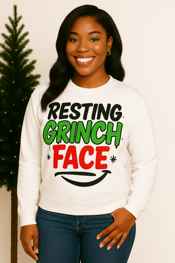 Resting Grinch Face Sweatshirt