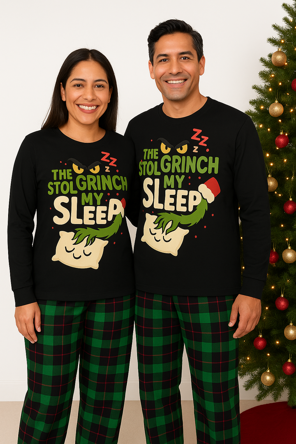 The Grinch Stole My Sleep Kids Long Sleeve Tee