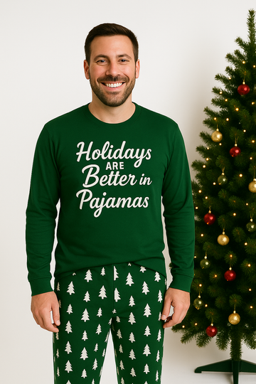 Holidays Are Better in Pajamas Men's Set
